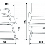 Офисный стул CH-993-LOW-V Эко-кожа/PU-кожа
