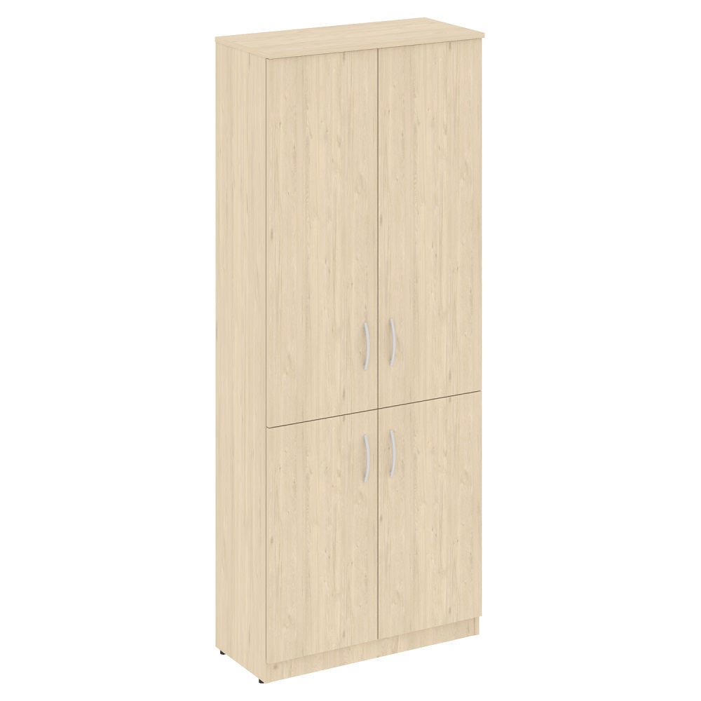 Шкаф высокий  с 4 деревянными дверьми