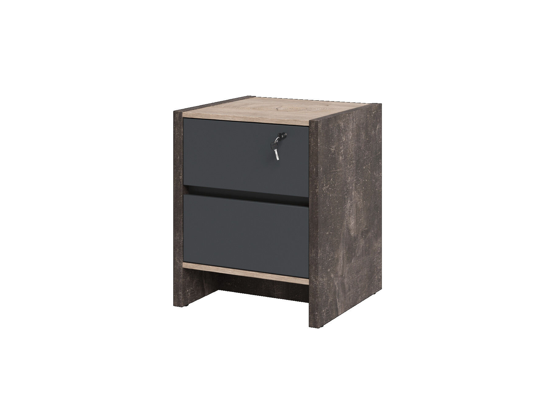 Тумба приставная на 2 ящика