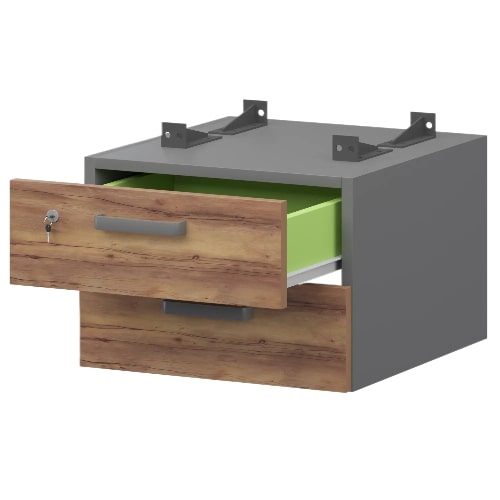 Тумба подвесная для столов на м/каркасе гл.60 см.