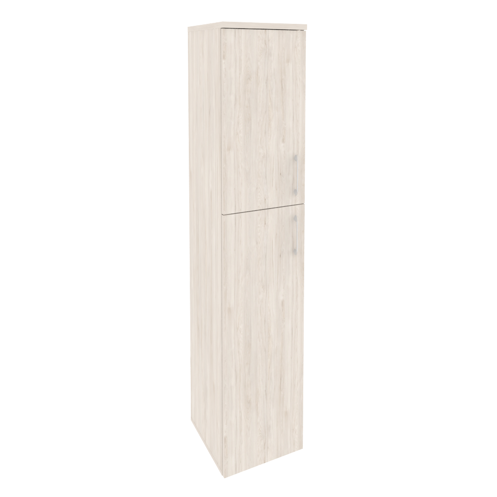 Шкаф высокий узкий левый (1 средний фасад ЛДСП + 1 низкий ЛДСП)