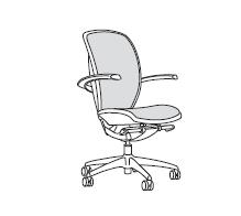 Кресло для руководителя с низкой спинкой