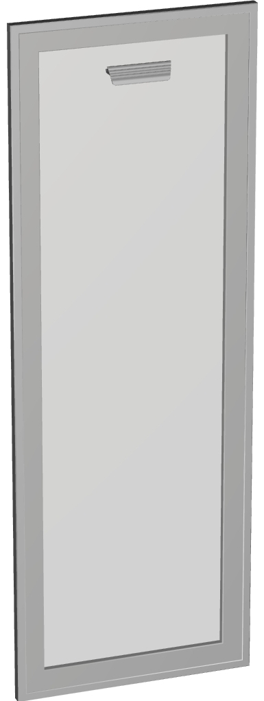 Дверь стекло в алюминиевой рамке (2 шт.)