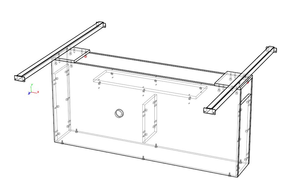 Тумба к переговорному столу Атлас универсальная