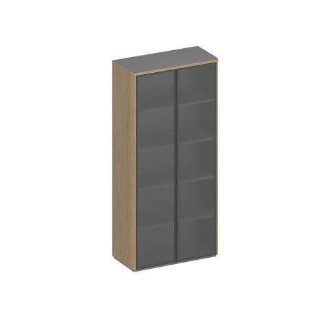 Шкаф для документов высокий со стеклом