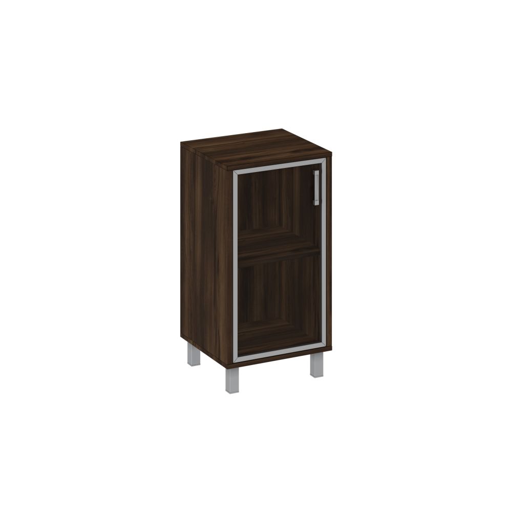 Шкаф для документов левый, дверь в алюминиевой раме