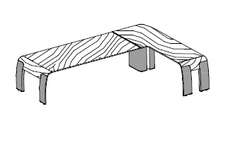 Письменный стол: столешница и боковины в дереве, опоры и колонна обтянуты кожей, встроенная ПРАВАЯ боковая приставка Omega 240ADM/Y 