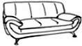 Трехместный диван