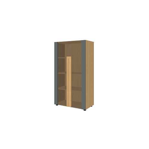 Шкаф средний со стеклянными дверьми