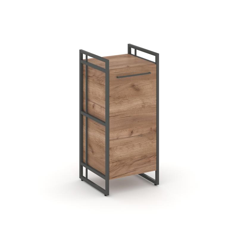 Шкаф низкий узкий закрытый левый