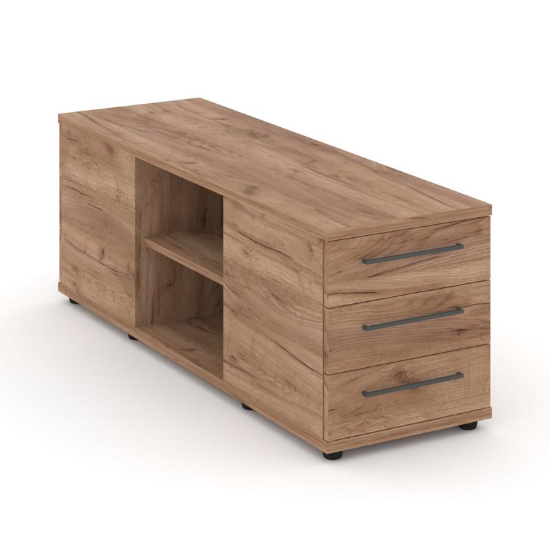 Тумба опорная/приставная на 2 рабочих места с 3-мя ящиками