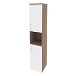 Шкаф высокий узкий правый (2 низких фасада ЛДСП) Onix Wood/Оникс Вуд O.SU-1.5(R)