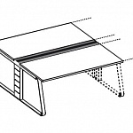 Совмещенные письменные столы начальные/ терминальные
