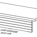 Стол письменный с опорной тумбой и закрытый панелью правый Jera 159 933 