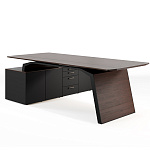 Стол руководителя с ополрной тумбой  Metar MS.2210.AK+sup.pedestal 