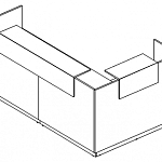 Стойка ресепшн угловая левая А4 9870