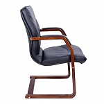 Офисный стул Кресла для посетителей Leeds wood C Натуральная кожа