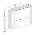 Топ + боковины Delta Evo 155 494 93,9 × 46,3 × 198,5 см