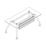 Передняя панель для стола L.200 Enosi Evo 156 397