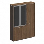 Шкаф комбинированный (со стеклом + для одежды узкий) Velar ВЛ 358 ДТ
