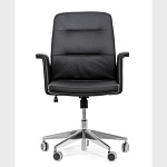Кресло руководителя Karl B KARL/B SOFT Alum ME23 Dakota black hard Натуральная кожа 