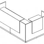 Стойка ресепшн угловая левая (полки высокие) А4 9872