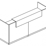 Стойка ресепшн прямая  А4 9834-2