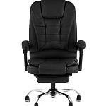 Кресло руководителя ТопЧеарс Президент / TopChairs President  D-403-1 black Эко-кожа/PU-кожа 