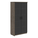 Шкаф со стеклянными дверьми правый WOOD&STONE Дрифтвуд СФ-534884