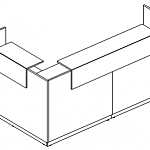 Стойка ресепшн угловая правая А4 9874