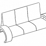Трехместный диван