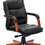 Кресло руководителя T-9927 WALNUT-LOW T-9927WALNUT-LOW Натуральная кожа 