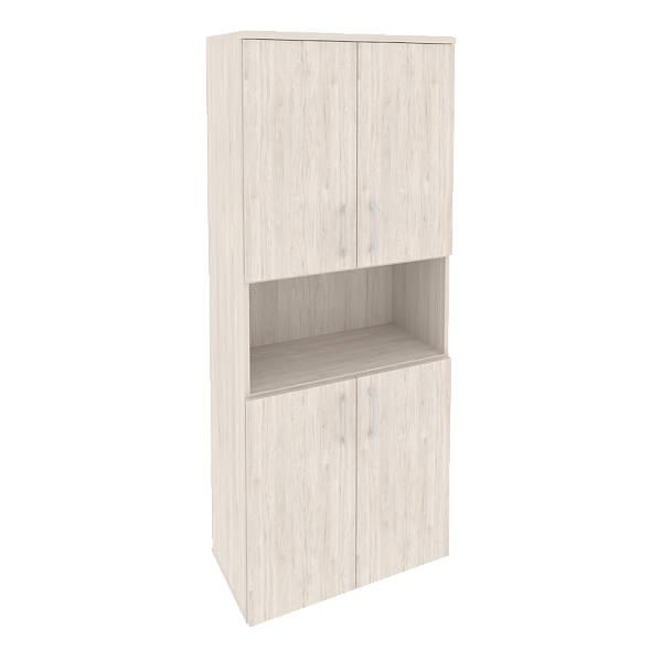 Шкаф высокий широкий (4 низких фасада ЛДСП) Onix Wood/Оникс Вуд O.ST-1.5