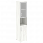 Шкаф высокий узкий для документов со стеклом в алюминиевой раме правый (нужен топ) YALTA LT.SU-1.4 R (R)