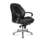 Кресло руководителя Porsche LB F281 black leather Натуральная кожа 