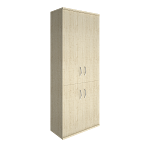 Шкаф высокий  с 4 деревянными дверьми