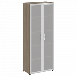 Шкаф для документов высокий со стеклом в алюминиевой раме (нужен топ) YALTA LT.ST-1.10 R