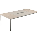 Стол для переговоров с 1-м кабель-каналами  ATLAS / АТЛАС NZ-0109.YN.GS.AL