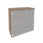 Шкаф низкий широкий (2 низких фасада стекло) Onix Wood/Оникс Вуд O.ST-3.2