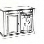 Тумба-Бар с холодильником Padova 5177