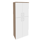 Шкаф высокий широкий (2 средних фасада ЛДСП + 2 низких фасада ЛДСП) Onix Wood/Оникс Вуд O.ST-1.8