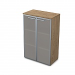 Шкаф средний со стеклом в алюминиевой рамке GLOSS 9Ш.017.6 