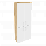 Шкаф высокий широкий (2 низких фасада ЛДСП + 2 средних фасада ЛДСП) Onix Wood/Оникс Вуд O.ST-1.3