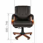 Кресло руководителя CHAIRMAN 653 M CH-653M Натуральная кожа 