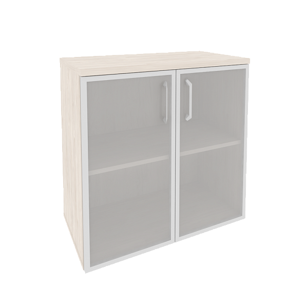 Шкаф низкий широкий (2 низких фасада стекло в раме) Onix Wood/Оникс Вуд O.ST-3.2R