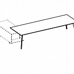 Письменный стол без опорной тумбы Evo AEV 16210 