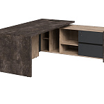 Стол руководителя с тумбой правый ENDRGEYN / ЭНДГРЕЙН EN.SR-107 