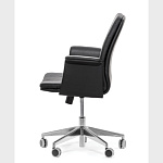 Кресло руководителя Karl B KARL/B SOFT Alum ME23 Dakota black hard Натуральная кожа 