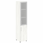 Шкаф высокий узкий для документов со стеклом в алюминиевой раме правый (нужен топ) YALTA LT.SU-1.2 R (R)