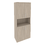 Шкаф высокий широкий (4 низких фасада ЛДСП) Onix Wood/Оникс Вуд O.ST-1.5